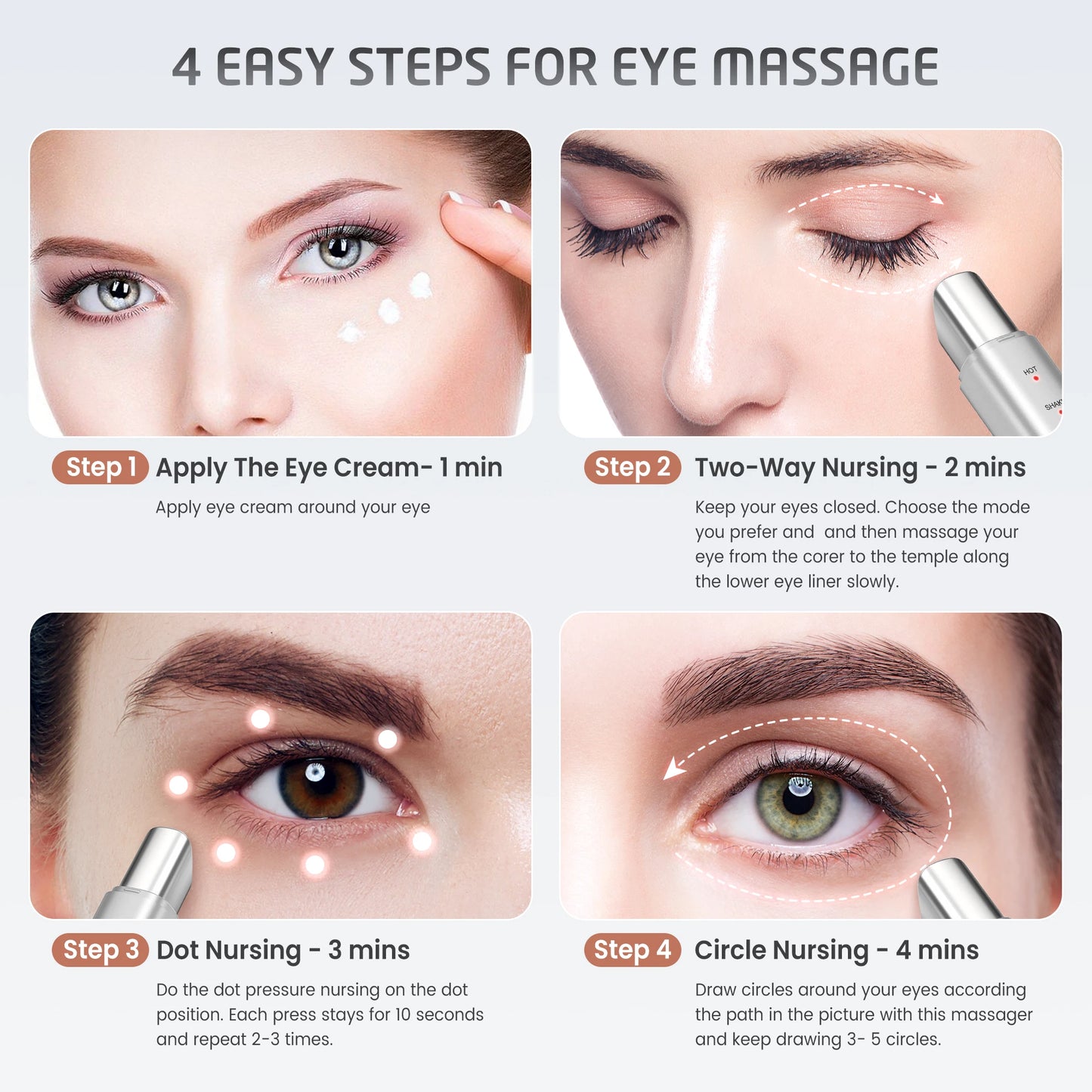 Sejoy I2 Eye Face Massager Portable Vibration Heated Eye Care Anti Wrinkle Skin Care Tool Beauty Device