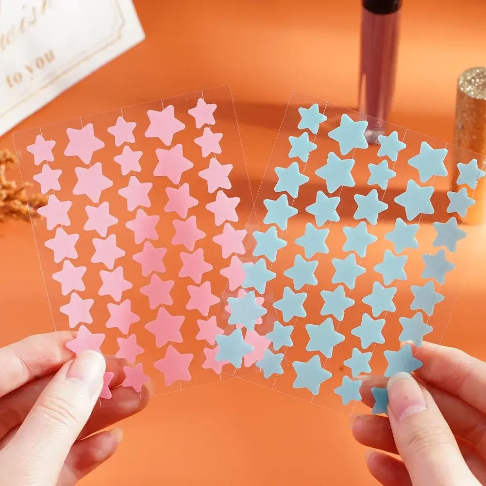 1400pcs Colorful PE Star Shaped Pimple Patches Invisible Pimple Cover Removal Cute Star Pimple Cover Sticker for Acne Treatment