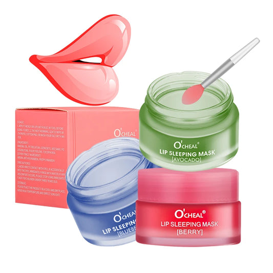 O'CHEAL 20g Moisturizing Lip Sleeping Mask Jerry Plumper Lip Cream Prevent Dryness Cracking Lip Skin Care Mask Overnight Repair