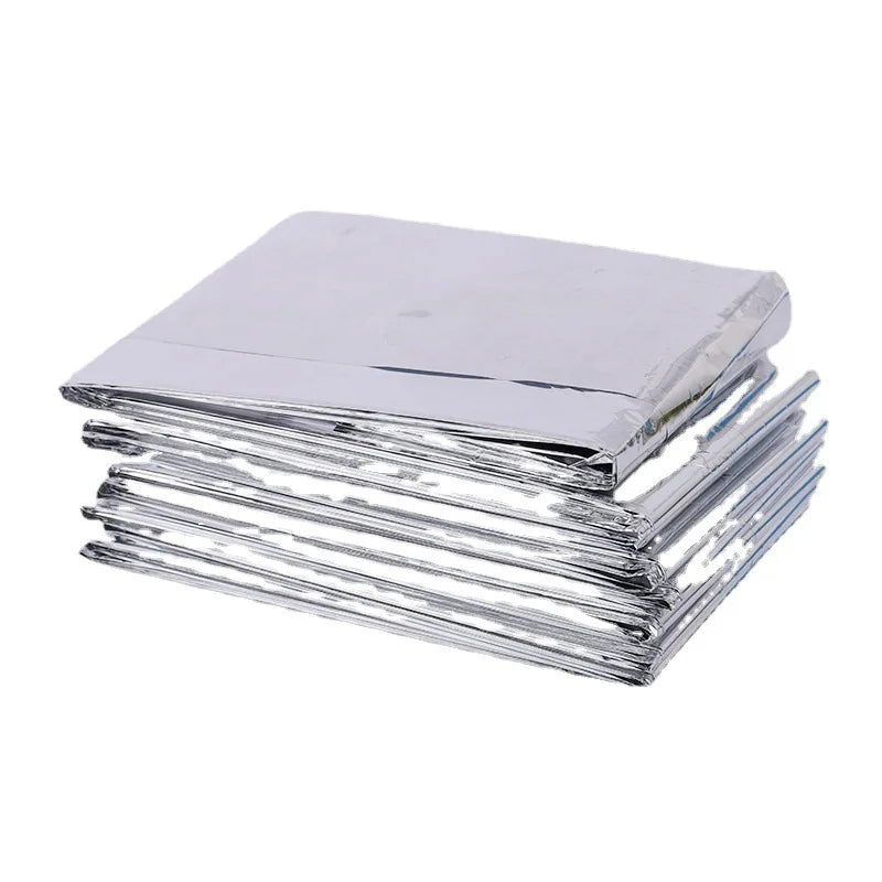 5 Pcs Thermal Foil Sauna Blanket For Detox Weight Loss,Far Infrared Therapy Retains UpTo 97% Of Body Heat Survival Mylar Blanket