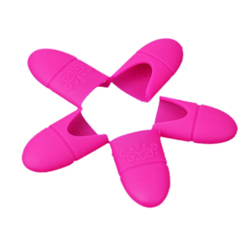 10PC Nail Polish Clip Soak Off Silicone Cap UV Gel Lak Remover Wraps Degreaser Cleaner Tips Fingers Cover Varnish Manicure Tools