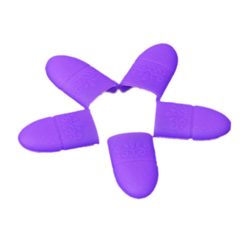 10PC Nail Polish Clip Soak Off Silicone Cap UV Gel Lak Remover Wraps Degreaser Cleaner Tips Fingers Cover Varnish Manicure Tools