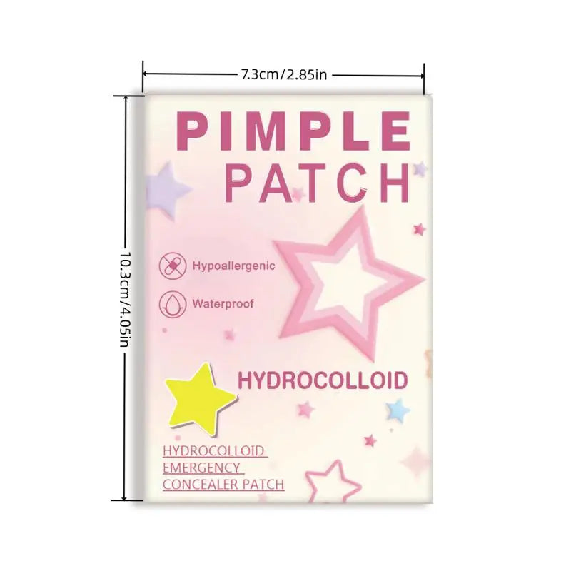 1400pcs Colorful PE Star Shaped Pimple Patches Invisible Pimple Cover Removal Cute Star Pimple Cover Sticker for Acne Treatment
