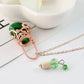 Multicolor Perfume Vial Necklace Glass Vial Heart Shape Wishing Bottle Pendant Essential Oil Diffuser Adjustable Chain Jewelry