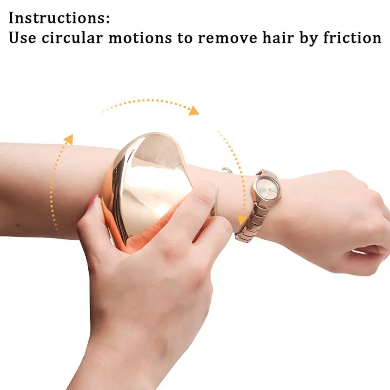 Crystal Hair Eraser Epilator Reusable Crystal Hair Remover Painless Exfoliation Hair Removal Tool Hair Eraser for Back Arms Legs