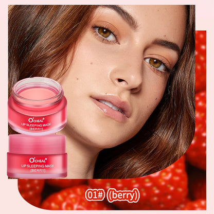 O'CHEAL 20g Moisturizing Lip Sleeping Mask Jerry Plumper Lip Cream Prevent Dryness Cracking Lip Skin Care Mask Overnight Repair