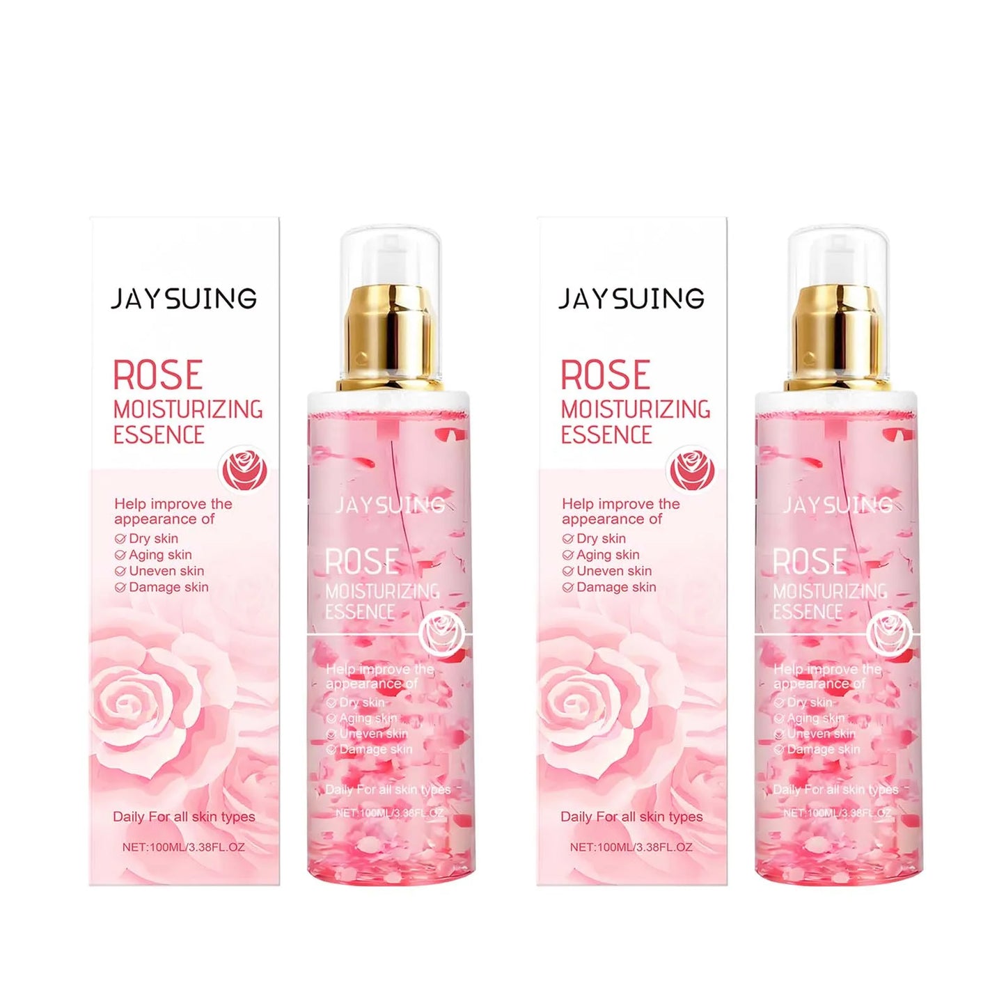Rose Moisturizing Essence Soothing Skin Deep Hydrating Lasting Nourishing Improve Dullness Even Skin Tone Brightening Face Skin