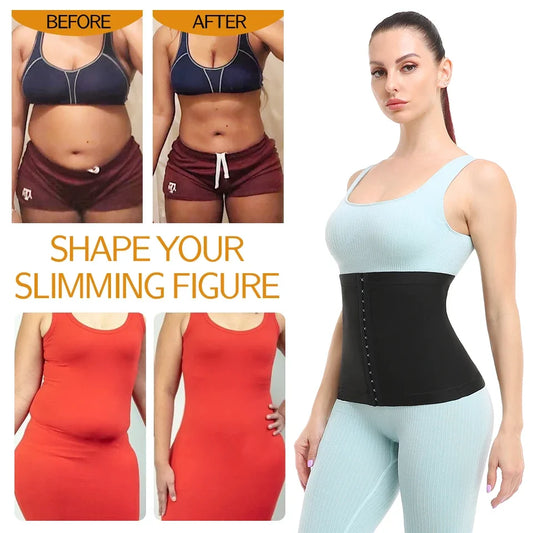 Women's Waist Trainer Shapers Premium Sauna Wrap Weight Loss Body Shaper Girdle Fitness Belly Sweat Workout Slimming Belt