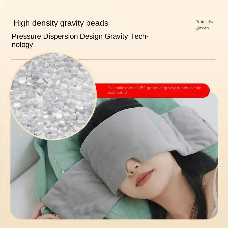 Gravity Weighted Eye Mask for Sleeping Light Blocking Relaxing Sleep Aid for Men and Women Relieve Fatigue Stress Christmas Gift