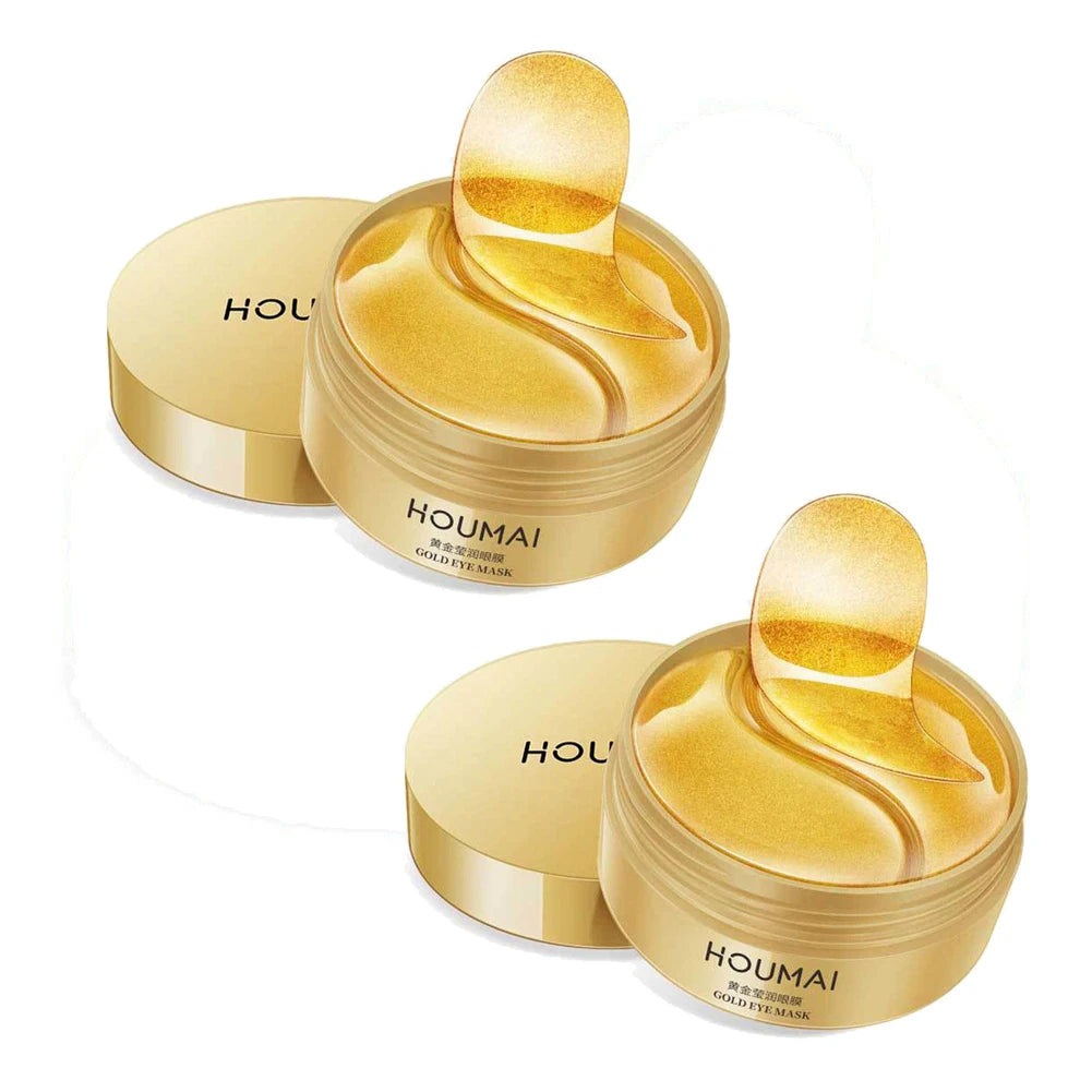 1/2/3Boxes 24K Gold Eye Gel Pads Eye Mask Under Eye Patches For Dark Circle & Puffiness Moisturizing W/ Collagen Hyaluronic Acid