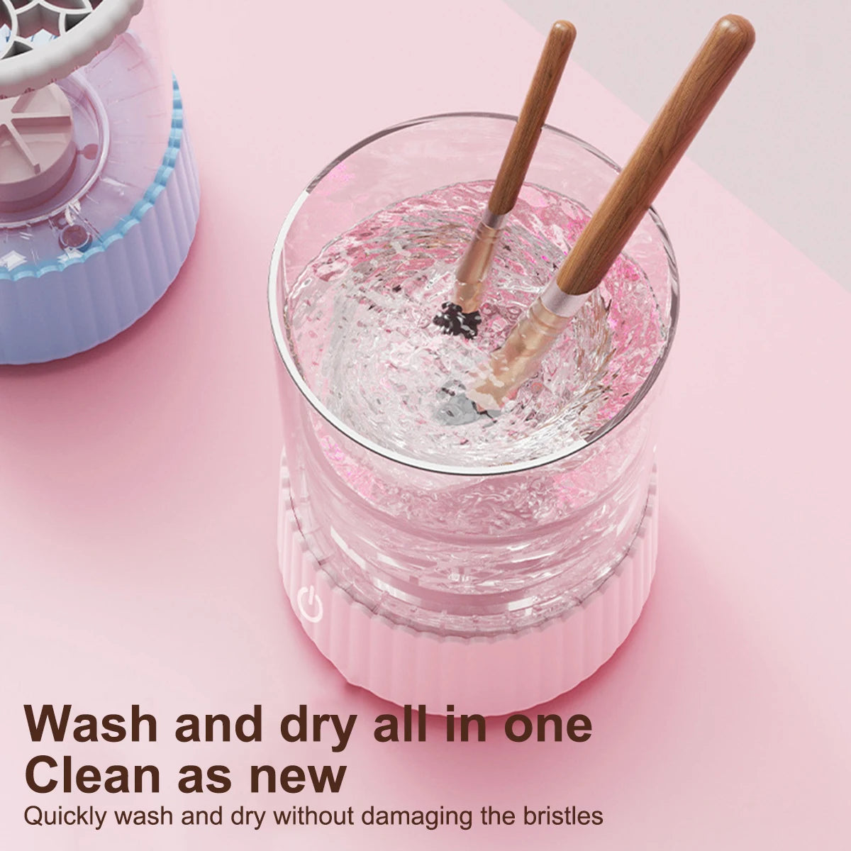 USB Electric Makeup Brush Cleaner Portable 3 in 1 Makeup Brushes Drying Rack Lazy Cleaning Brush Washer Machine Quick Dry Tool