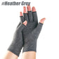 GOMOREON 1Pair Arthritis Gloves Women Men, Carpal Tunnel, Rheumatiod, Tendonitis, Fingerless Hand Thumb Compression Gloves