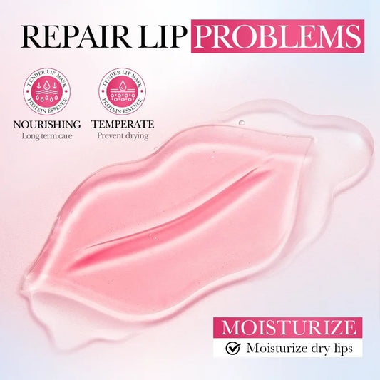 Niacinamide Lip Mask 8g Collagen Protein Moisturizing Pinkish Lip Mask for Dry And Cracked Lips Skin Care Beauty Treatments