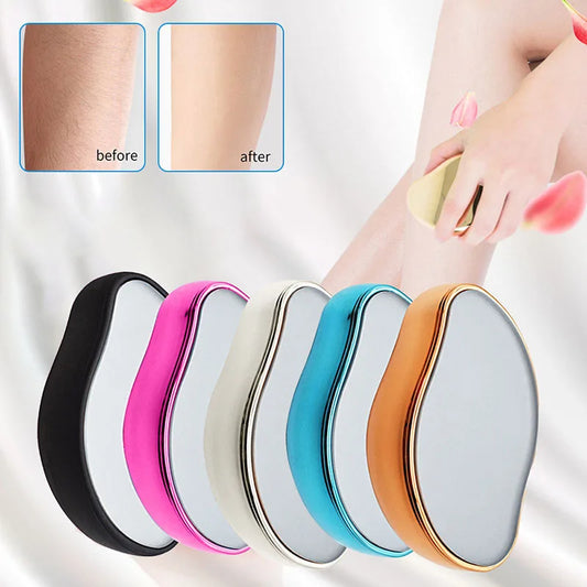 Crystal Hair Eraser Epilator Reusable Crystal Hair Remover Painless Exfoliation Hair Removal Tool Hair Eraser for Back Arms Legs