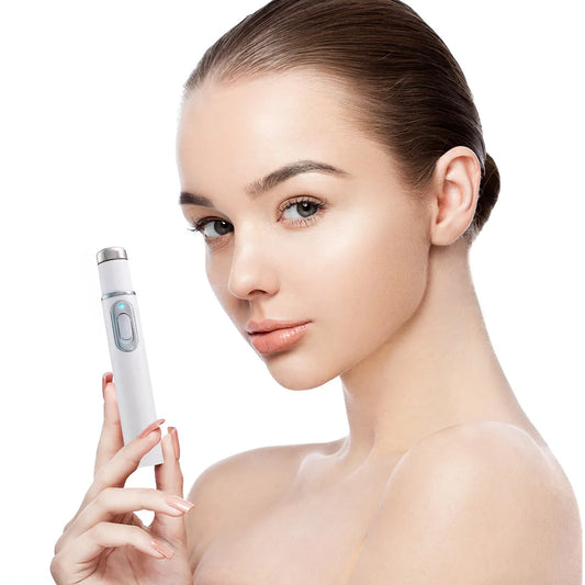 Blue Light Therapy Acne Pen Eye Massager Eye Beauty Device for Relax Eye Dark Circles Eye Bags Puffiness