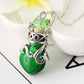 Multicolor Perfume Vial Necklace Glass Vial Heart Shape Wishing Bottle Pendant Essential Oil Diffuser Adjustable Chain Jewelry