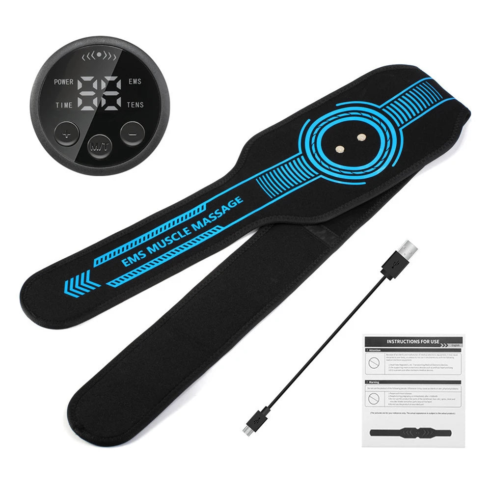 EMS Muscle Stimulator Abdominal Toning Belt Abs Muscle Toner Home Gym Fitness Training Body Slim Belly Waist Arm Leg Lose Weight