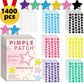 1400pcs Colorful PE Star Shaped Pimple Patches Invisible Pimple Cover Removal Cute Star Pimple Cover Sticker for Acne Treatment