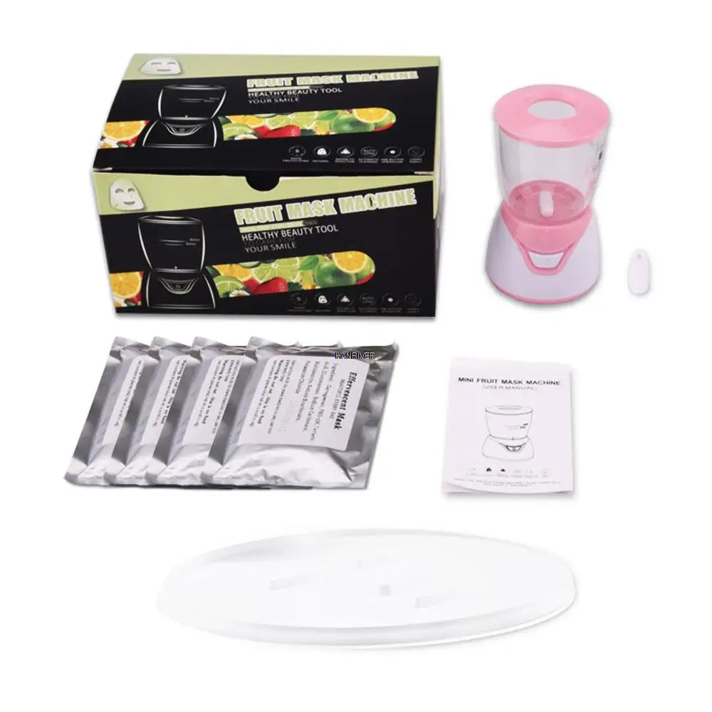 DIY Face Mask Machine Automatic Fruit Vegetable Natural Collagen Facial Masks Maker Therapy Face Mask Machine Facial SPA Beauty