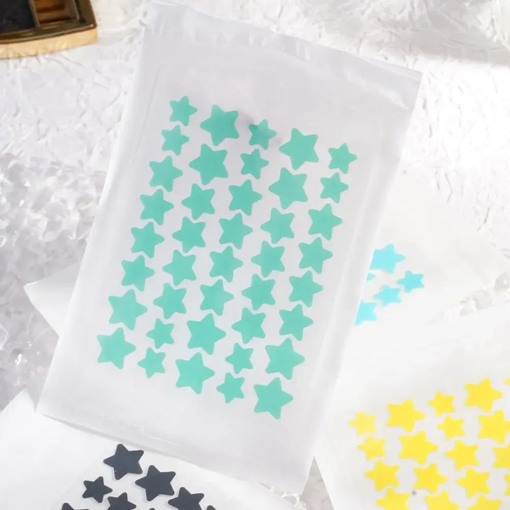 1400pcs Colorful PE Star Shaped Pimple Patches Invisible Pimple Cover Removal Cute Star Pimple Cover Sticker for Acne Treatment