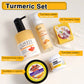 AILKE Organic Turmeric Skin Care Set, Brighten, Cleaning Skin, Reduce Acne, Whiten, Even Skin Tone, Improve Dry Skin
