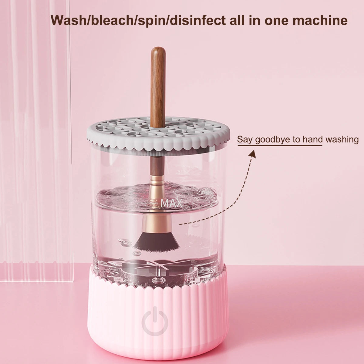 USB Electric Makeup Brush Cleaner Portable 3 in 1 Makeup Brushes Drying Rack Lazy Cleaning Brush Washer Machine Quick Dry Tool