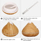 350ML Aromatherapy Essential Oil Diffuser Wood Grain Remote Control Ultrasonic Air Humidifier Cool with 7 Color LED Light
