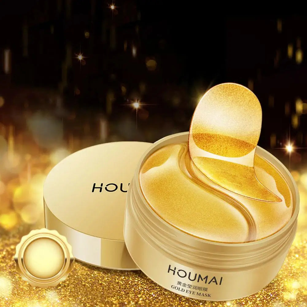 1/2/3Boxes 24K Gold Eye Gel Pads Eye Mask Under Eye Patches For Dark Circle & Puffiness Moisturizing W/ Collagen Hyaluronic Acid