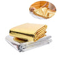 5 Pcs Thermal Foil Sauna Blanket For Detox Weight Loss,Far Infrared Therapy Retains UpTo 97% Of Body Heat Survival Mylar Blanket